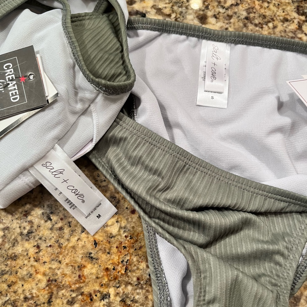 NWT Salt + Cove Ribbed Bikini Set - Picture 12 of 13